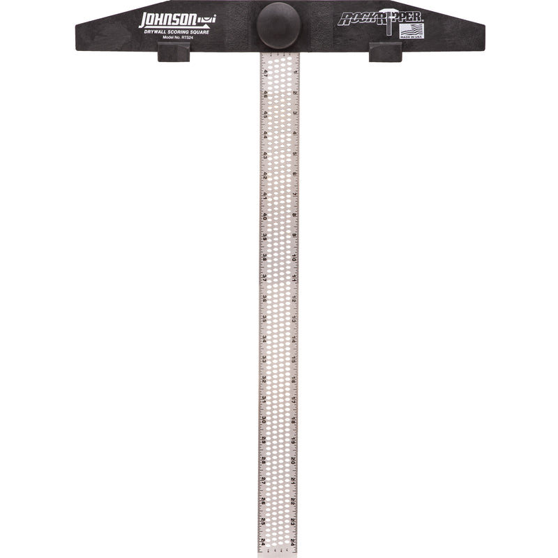 JOHNSON LEVEL & TOOL MFG CO INC, Johnson Level Rockripper Extruded Aluminum Blade English/metric Scoring Drywall Square 24 in.