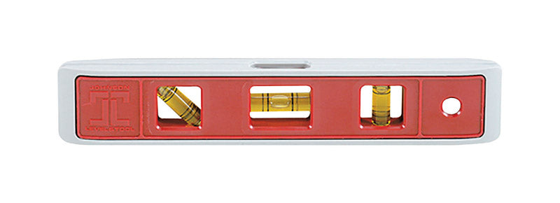 JOHNSON LEVEL & TOOL MFG CO INC, Johnson  Structo-Cast  9 in. Plastic  Magnetic Torpedo  Level  3 vial