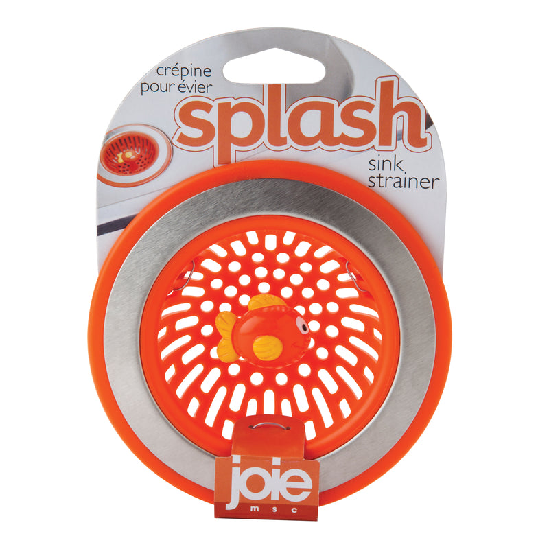 HAROLD IMPORT CO INC, Joie 77019 4.5 X 1.25 Orange & Silver Splash Sink Drain Strainer