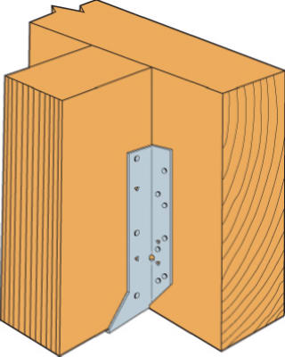 Simpson Strong Tie, Joist Hanger, Galvanized Steel, 14 Gauge, 4 x 10-In.