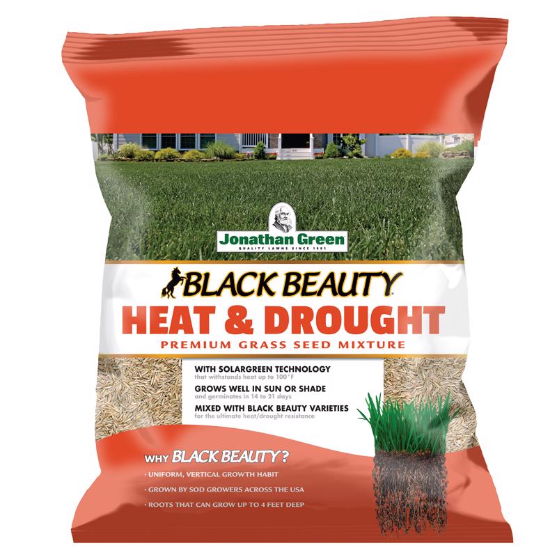 JONATHAN GREEN & SONS INC, Jonathan Green Black Beauty Heat & Drought Mixed Sun or Shade Grass Seed 3 lb