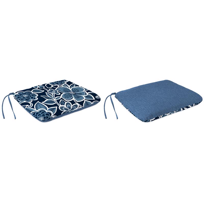 JORDAN MANUFATURING CO INC, Jordan Manufacturing Blue Mono Polyester Chair Cushion 3 in. H X 15 in. W X 18 in. L (Pack of 6)