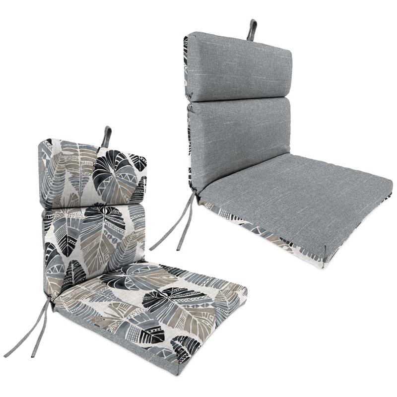 JORDAN MANUFATURING CO INC, Jordan Manufacturing Gray Palm Polyester Chair Cushion 3.5 in. H X 21 in. W X 43 in. L (Pack of 4)