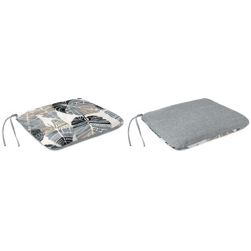 JORDAN MANUFATURING CO INC, Jordan Manufacturing Gray Palm Polyester Seat Cushion 3 in. H X 15 in. W X 18 in. L (Pack of 6)