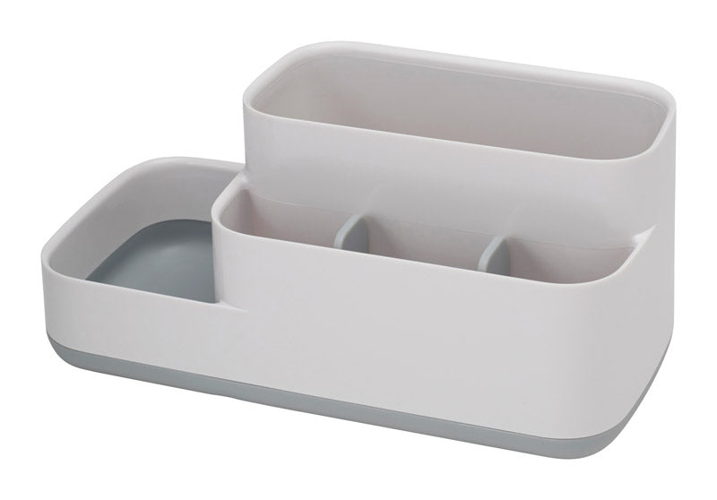 JOSEPH JOSEPH INC, Joseph Joseph EasyStore Gray/White Plastic Bathroom Storage Caddy