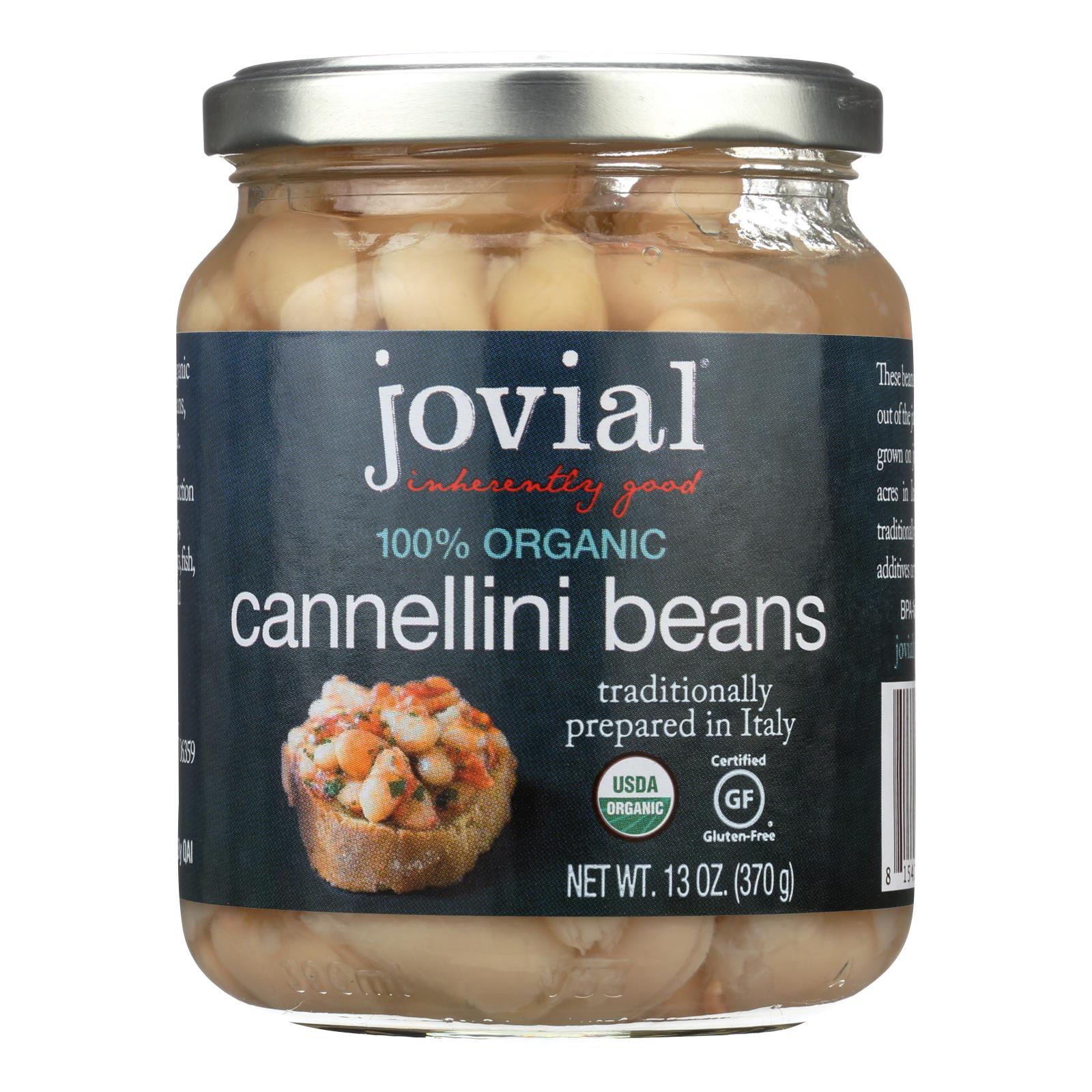 Jovial, Jovial - 100 Percent Organic Cannellini Beans - Case of 6 - 13 oz. (Pack of 6)