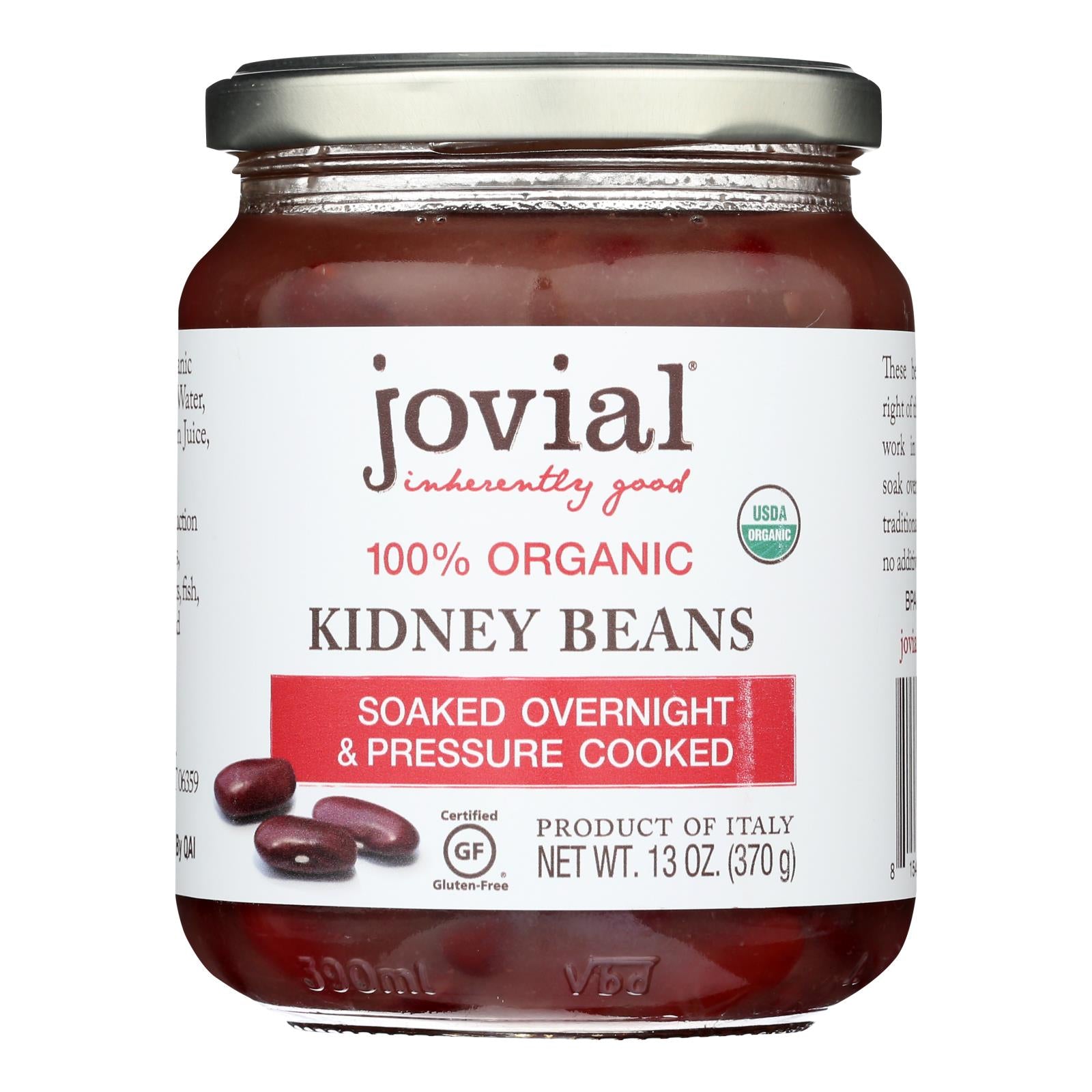 Jovial, Jovial - Beans Organic Kidney - Case of 6 - 13 OZ (Pack of 6)