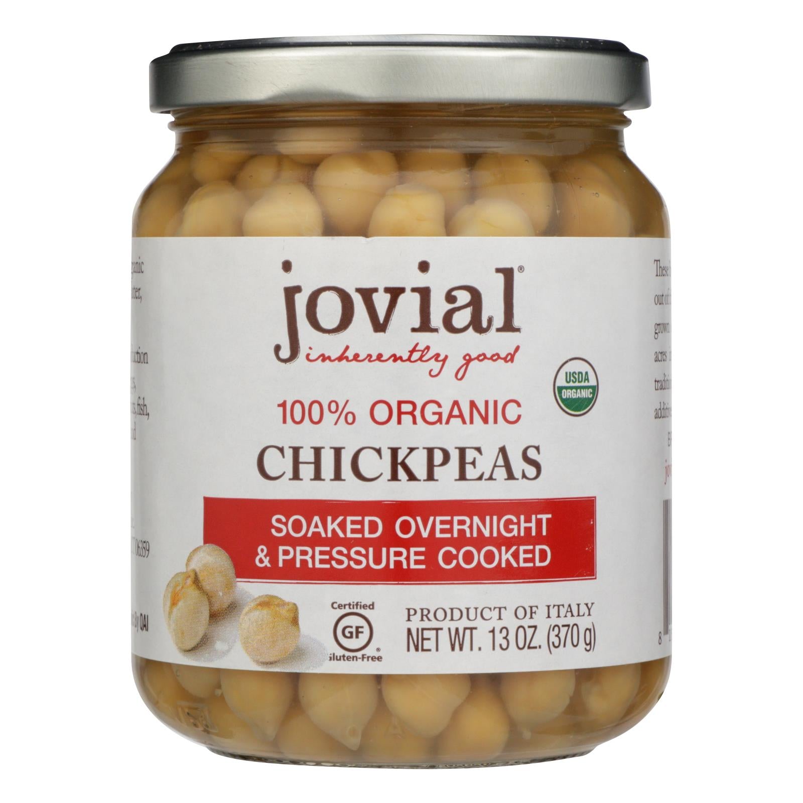 Jovial, Jovial - Organic Chickpeas - Case of 6 - 13 oz. (Pack of 6)