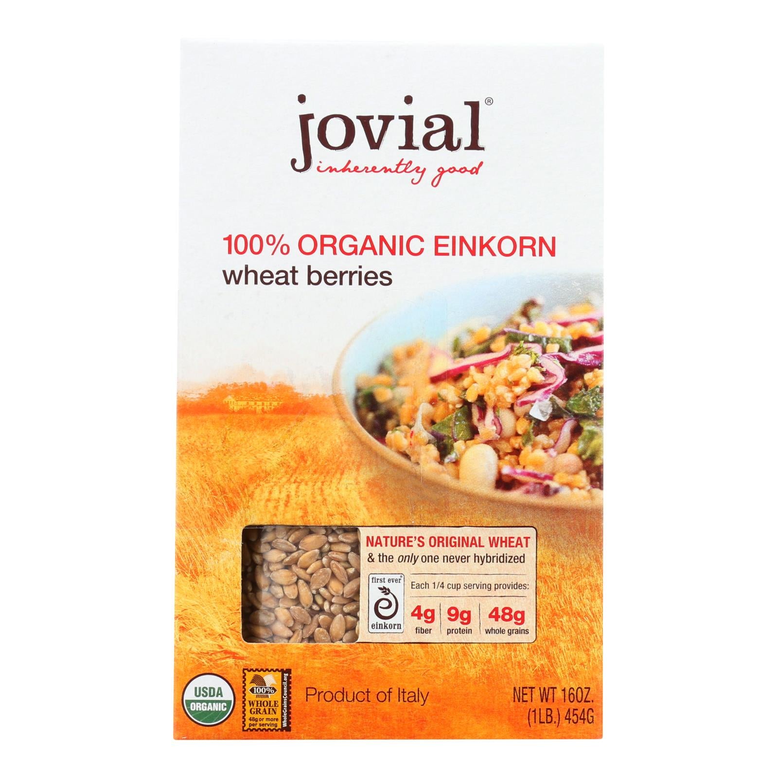 Jovial, Jovial - Wheat Berries - Organic - Einkorn - 16 oz - case of 12 (Pack of 12)