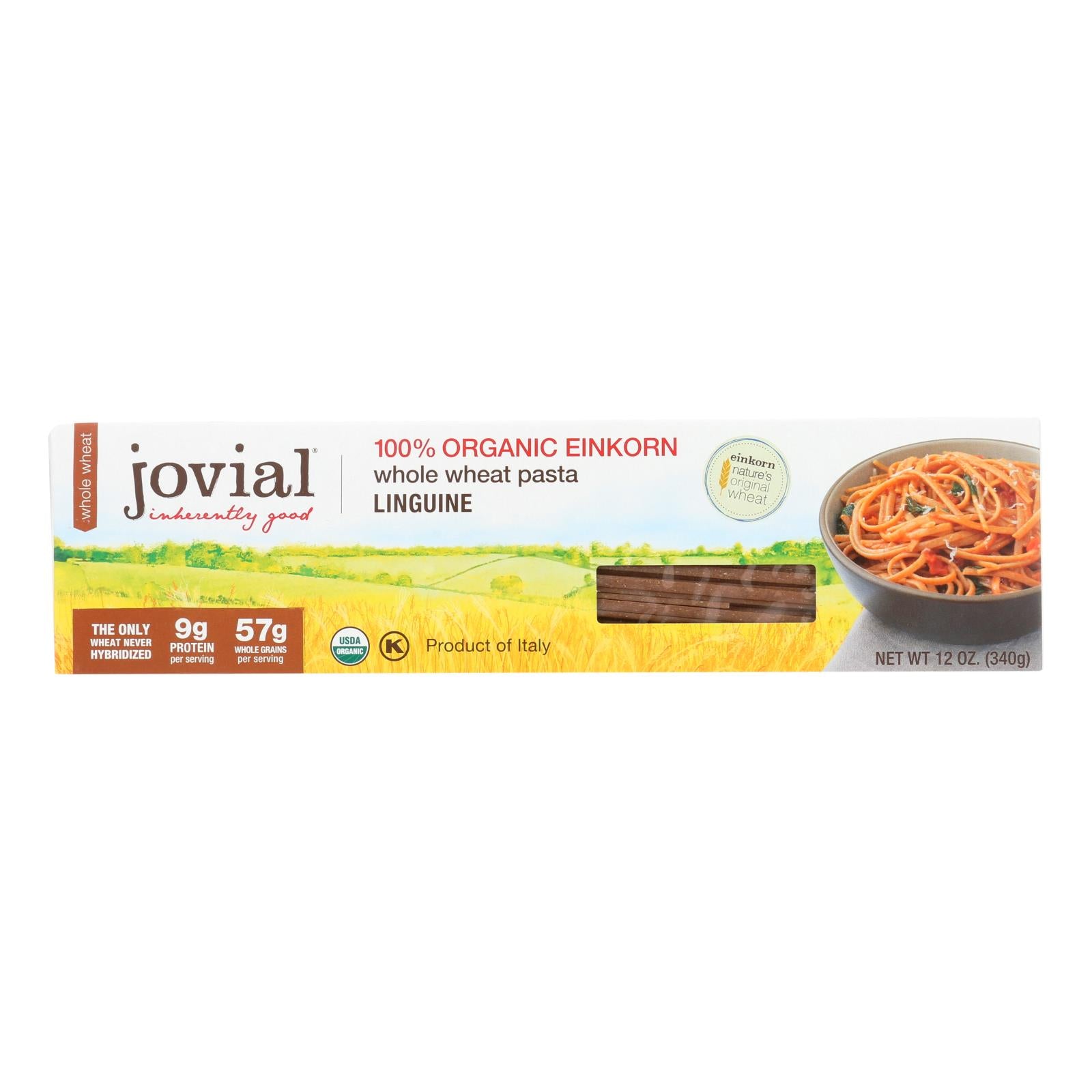 Jovial, Jovial - Whole Wheat Einkorn Pasta - Linguine - Case of 12 - 12 oz. (Pack of 12)