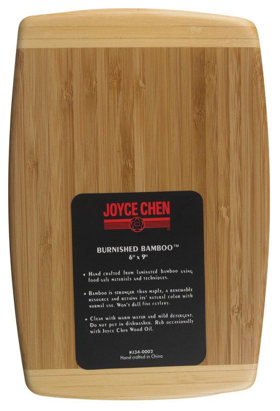 Joyce Chen, Joyce Chen J34-0002 6" X 9" Bamboo Cutting Board