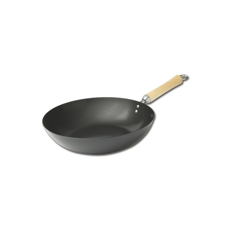 ESCALI, Joyce Chen Xylan Steel Stir Fry Pan 12 in. Black