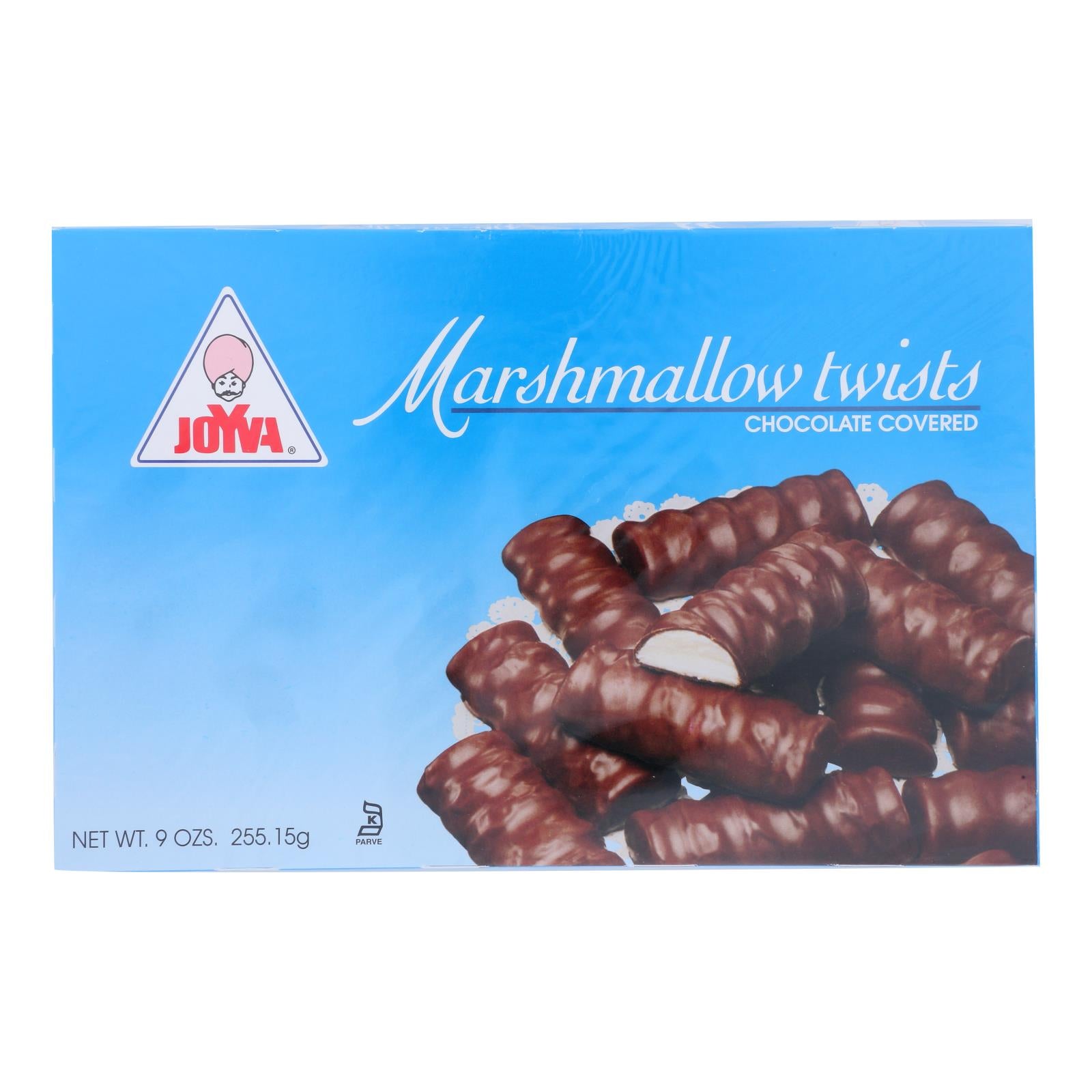 Joyva, Joyva Chocolate Covered Marshmallow Twists  - Case of 24 - 9 OZ (Pack of 24)