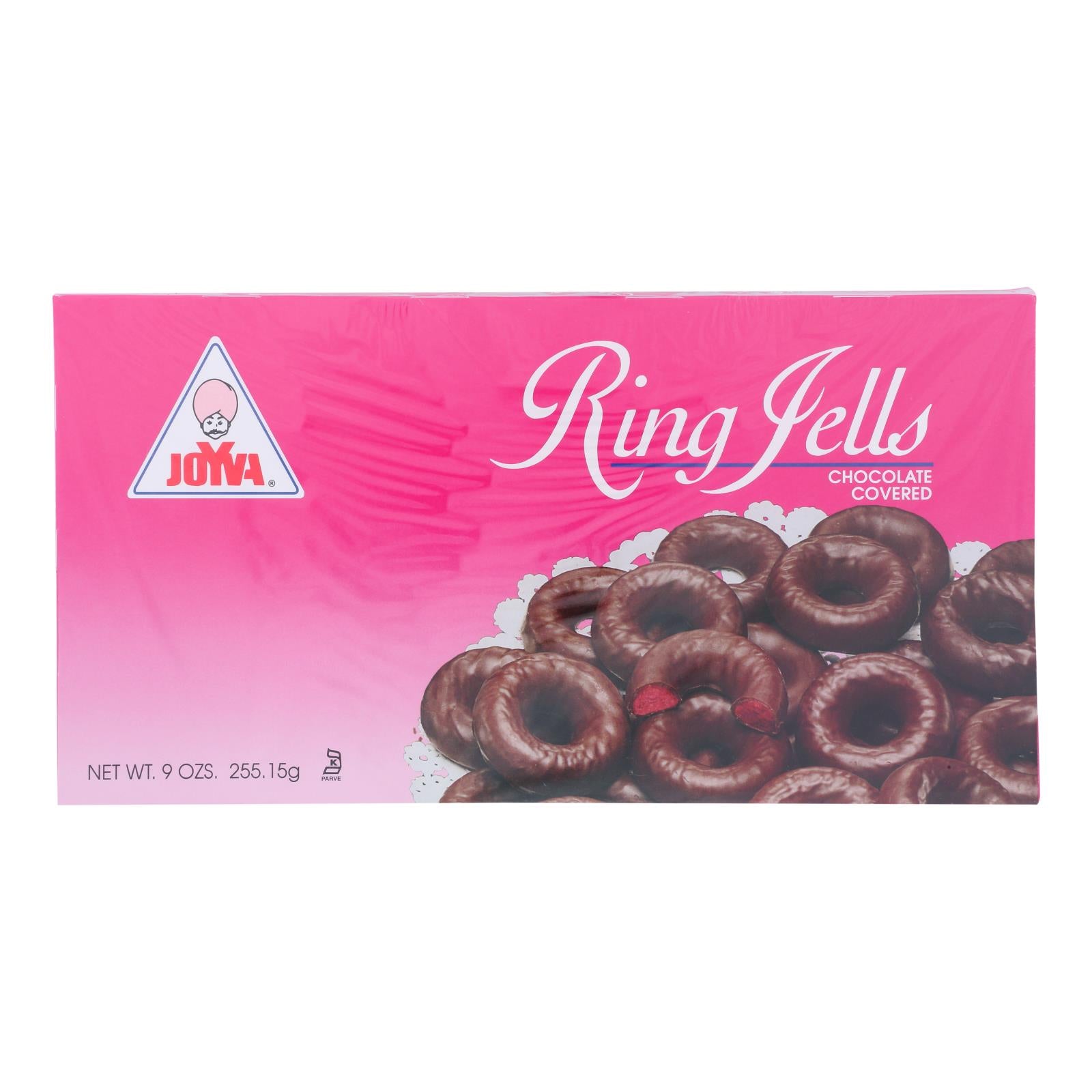 Joyva, Joyva Chocolate Covered Ring Jells  - Case of 24 - 9 OZ (Pack of 24)