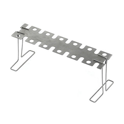 Grill Zone, Jr. EZ Legs & Wing Grill Rack, Brushed Silver