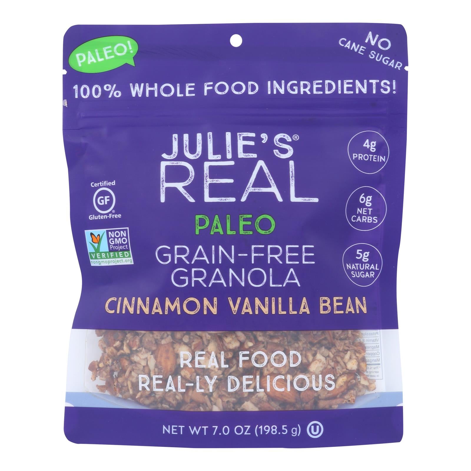 Julie'S Real, Julie's Real - Granola Gr Fr Cinnamon Vanilla - Case of 6 - 7 OZ (Pack of 6)