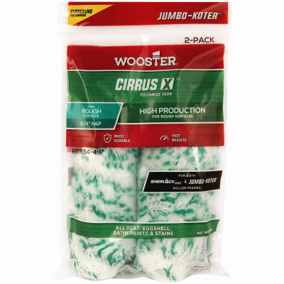 Wooster Brush, Jumbo-Koter Super Twist Paint Roller Covers, 4.5-In., 2-Pk.