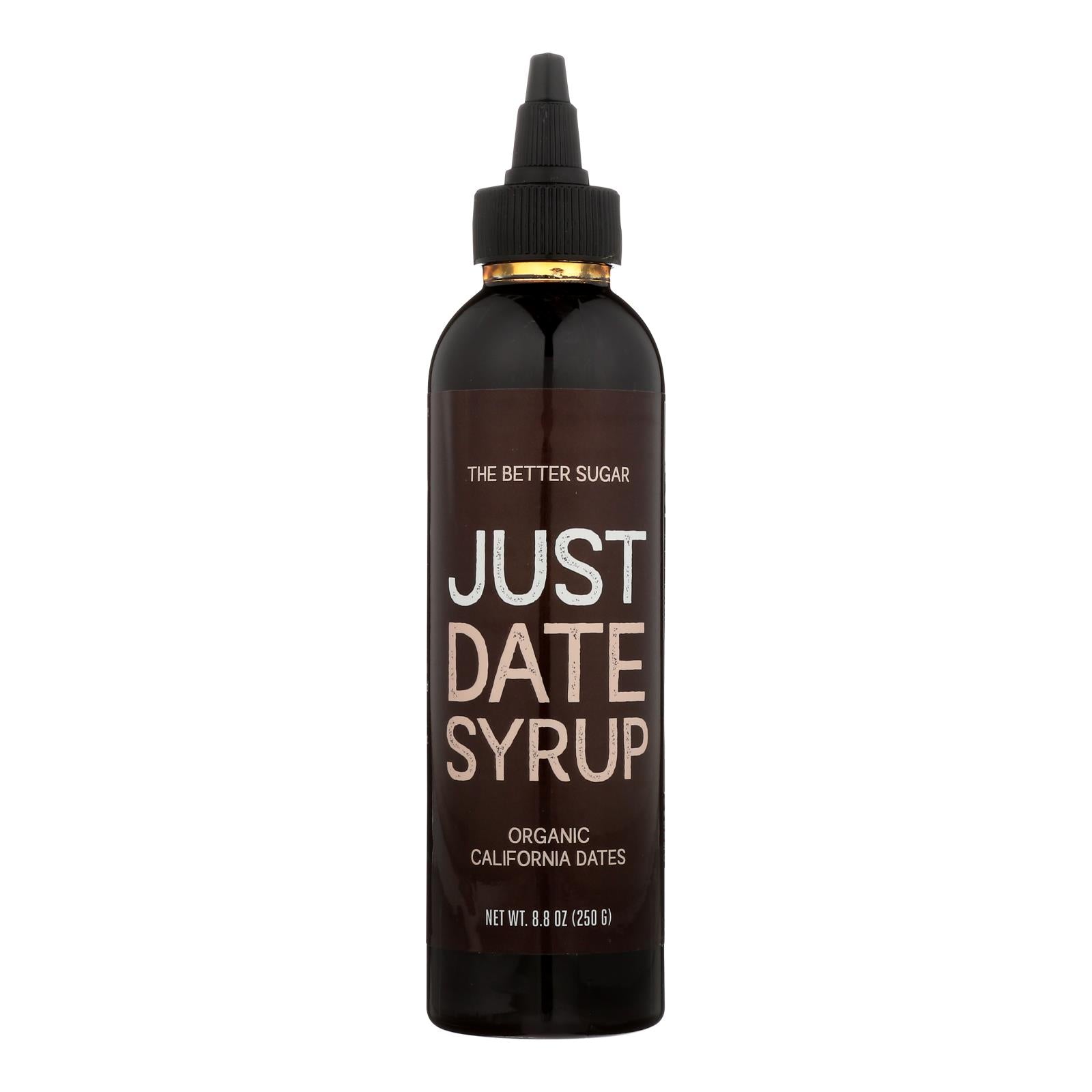 Just Date Syrup, Just Date Syrup 100% Organic California Dates Syrup - Case of 6 - 8.8 OZ (Pack of 6)