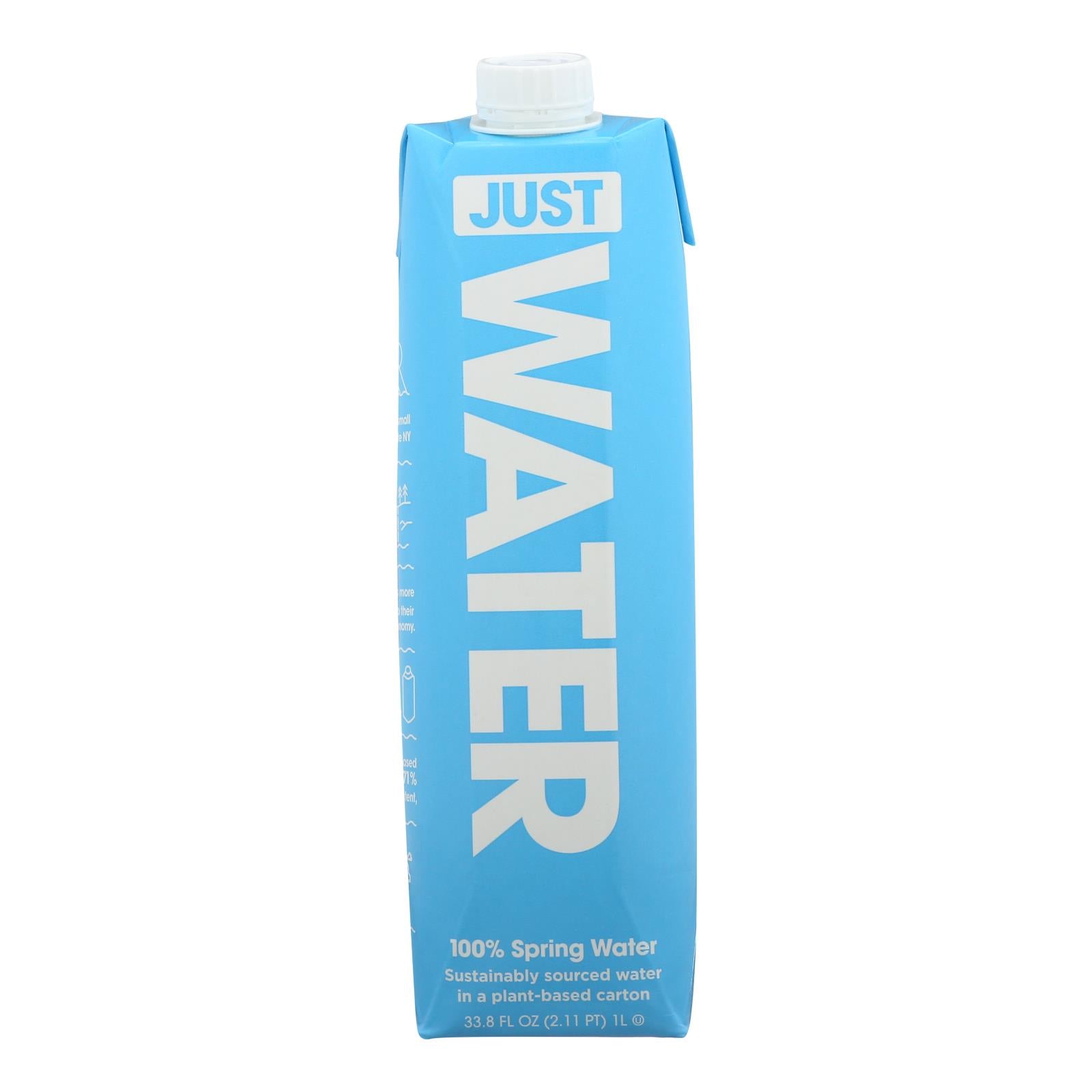 Just Water, Just Water - Water 100% Spring - Case of 12-33.8 FZ (Pack of 12)