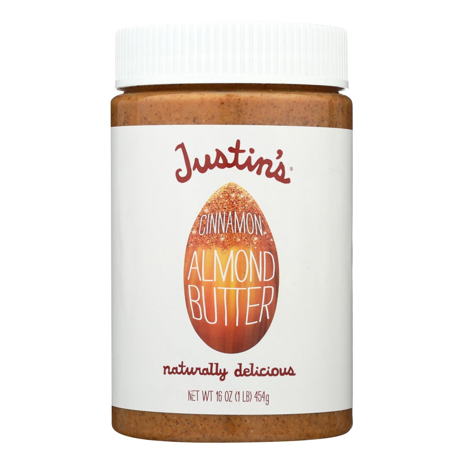 Justin'S Nut Butter, Justin's Nut Butter Almond Butter - Cinnamon - Case of 6 - 16 oz. (Pack of 6)