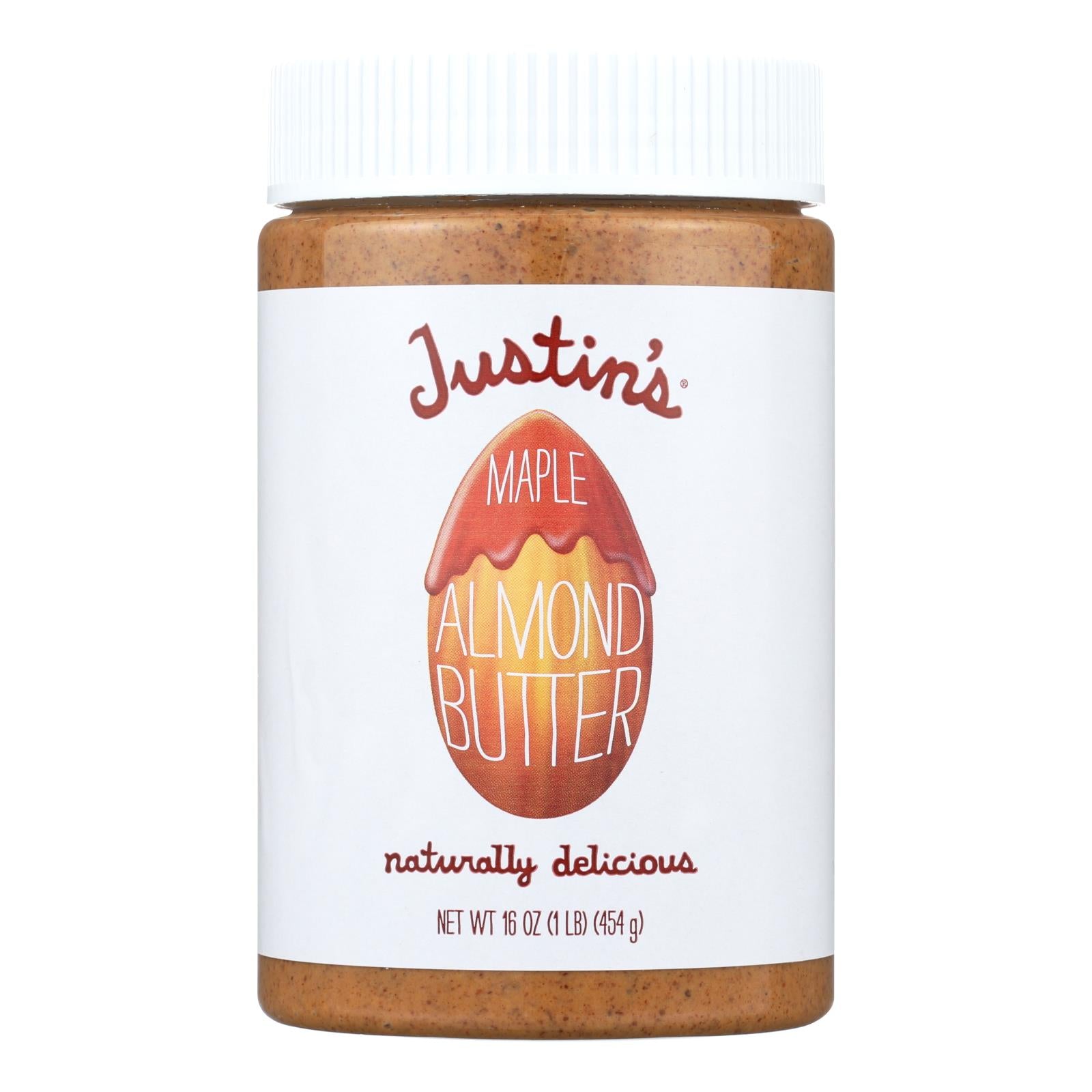 Justin'S Nut Butter, Justin's Nut Butter Almond Butter - Maple - Case of 6 - 16 oz. (Pack of 6)