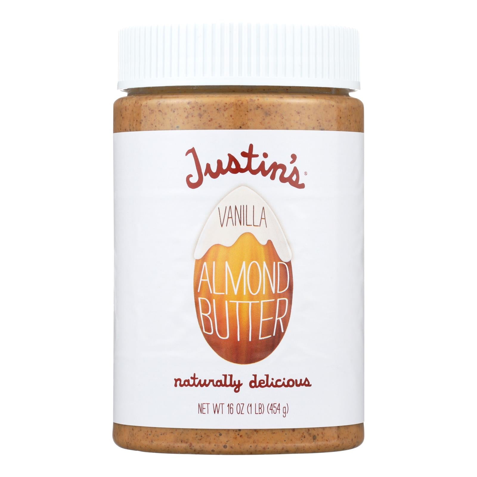 Justin'S Nut Butter, Justin's Nut Butter Almond Butter - Vanilla - Case of 6 - 16 oz. (Pack of 6)