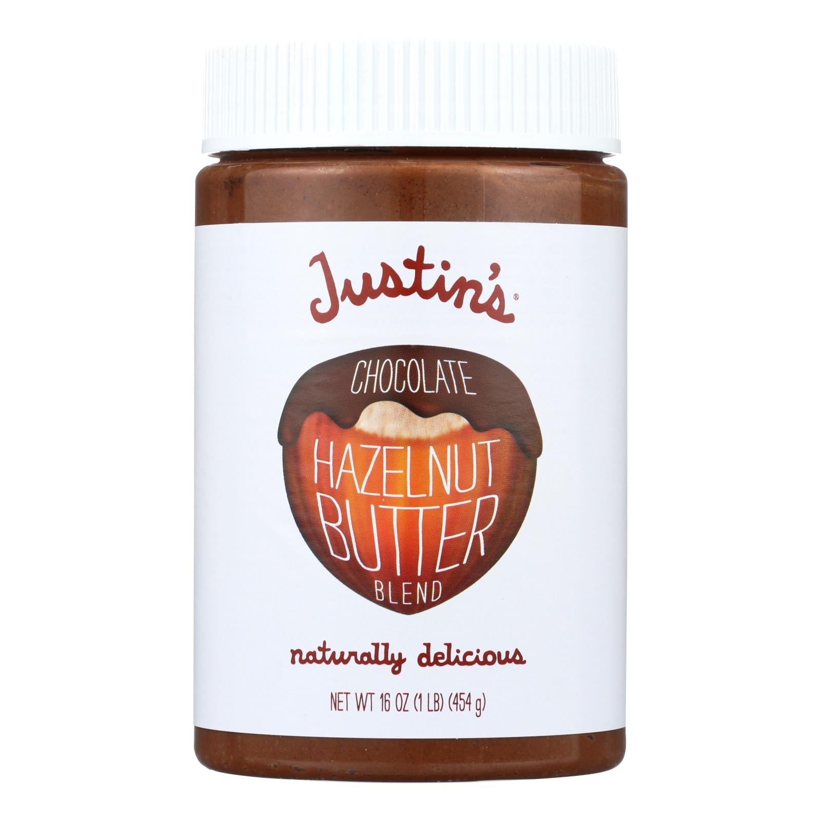 Justin'S Nut Butter, Justin's Nut Butter Hazelnut Butter - Chocolate - Case of 6 - 16 oz. (Pack of 6)