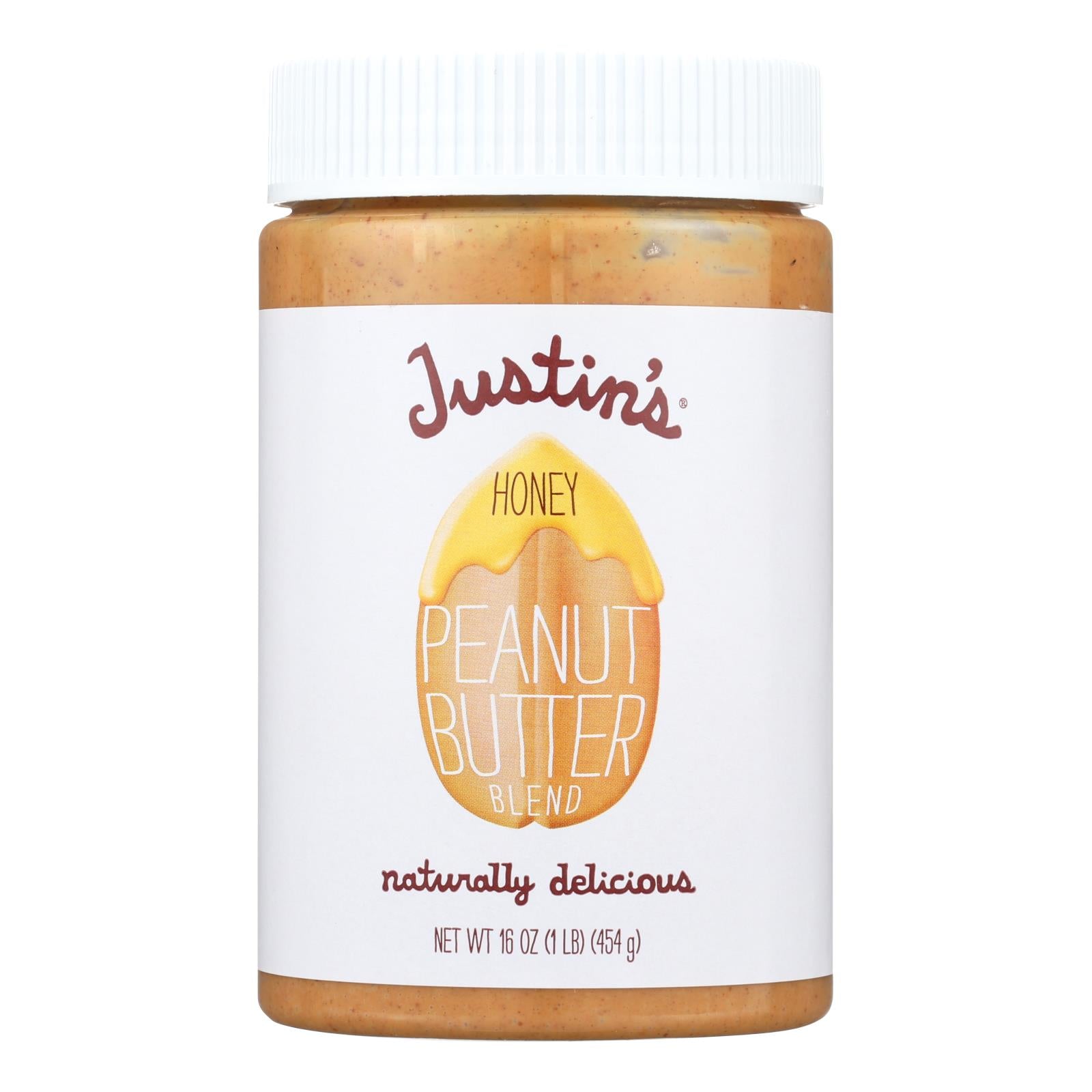 Justin'S Nut Butter, Justin's Nut Butter Peanut Butter - Honey - Case of 12 - 16 oz. (Pack of 12)