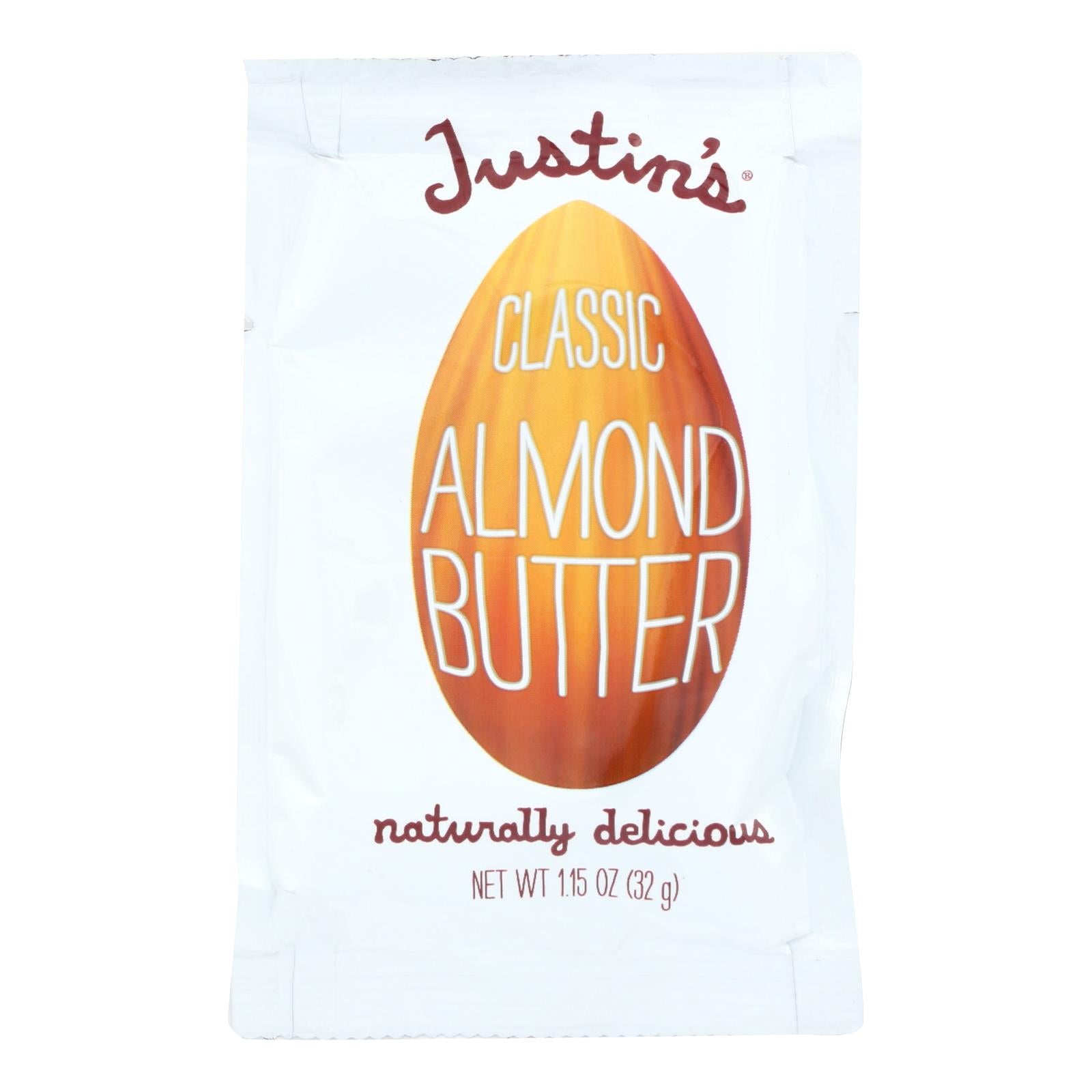 Justin'S Nut Butter, Justin's Nut Butter Squeeze Pack - Almond Butter - Classic - Case of 10 - 1.15 oz. (Pack of 10)