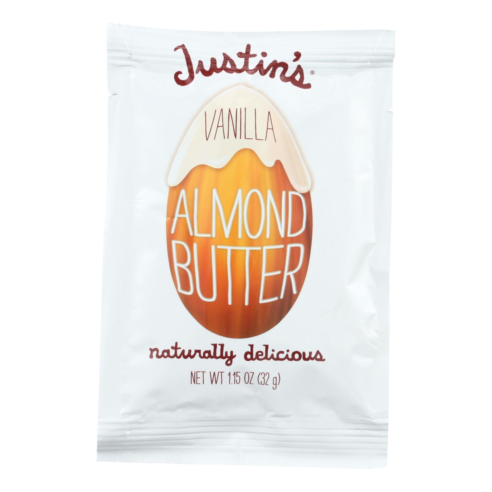 Justin'S Nut Butter, Justin's Nut Butter Squeeze Pack - Almond Butter - Vanilla - Case of 10 - 1.15 oz. (Pack of 10)