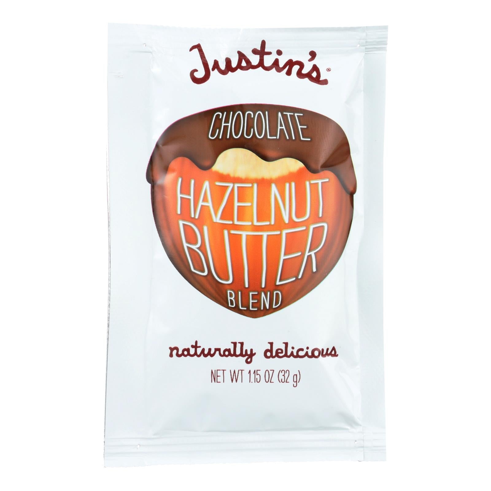 Justin'S Nut Butter, Justin's Nut Butter Squeeze Pack - Hazelnut Butter - Chocolate  - Case of 10 - 1.15 oz. (Pack of 10)