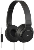 Jvc, Jvc Ha-Sr185B Black Foldable Over Ear Headphones With Mic