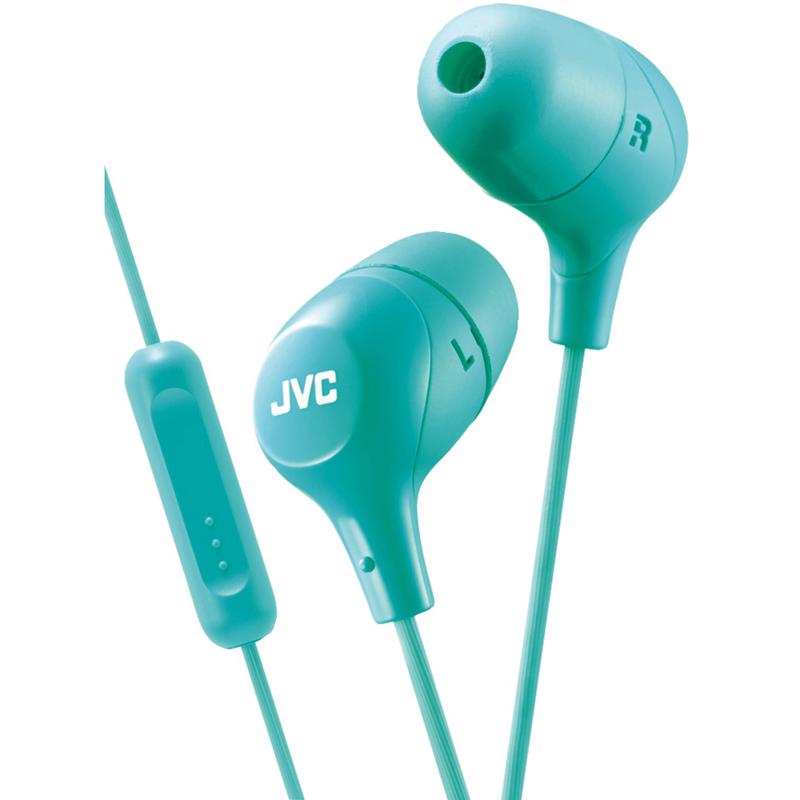 JENSEN DISTRIBUTIONS SERVICES, Jvc Hafx38mg Green Marshmallow Inner Ear Headphones With Mic & Remote