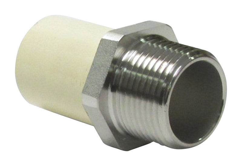 KING BROTHERS INDUSTRIES, KBI  1 in. MPT   x 1 in. Dia. Slip  CPVC  Transition Adapter