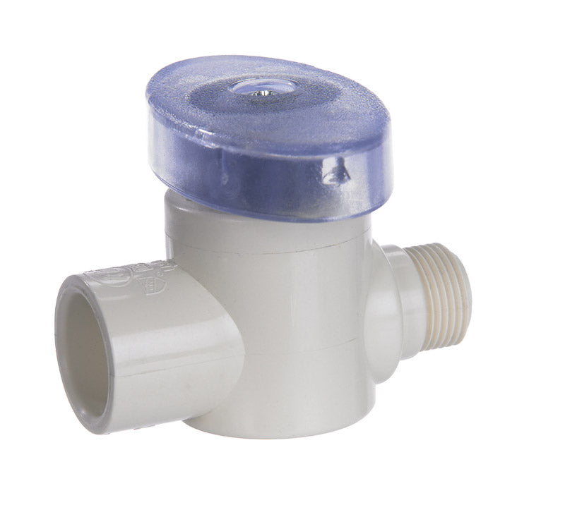 KING BROTHERS INDUSTRIES, KBI  1/2 in. CTS   x 3/8 in. Dia. Compression  CPVC  Valve