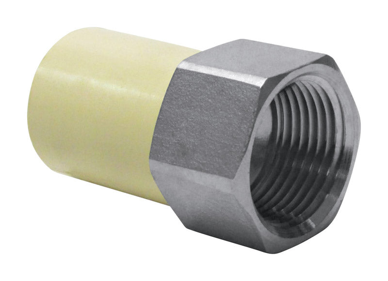 KING BROTHERS INDUSTRIES, KBI  3/4 in. CTS   x 3/4 in. Dia. FPT  CPVC  Transition Adapter