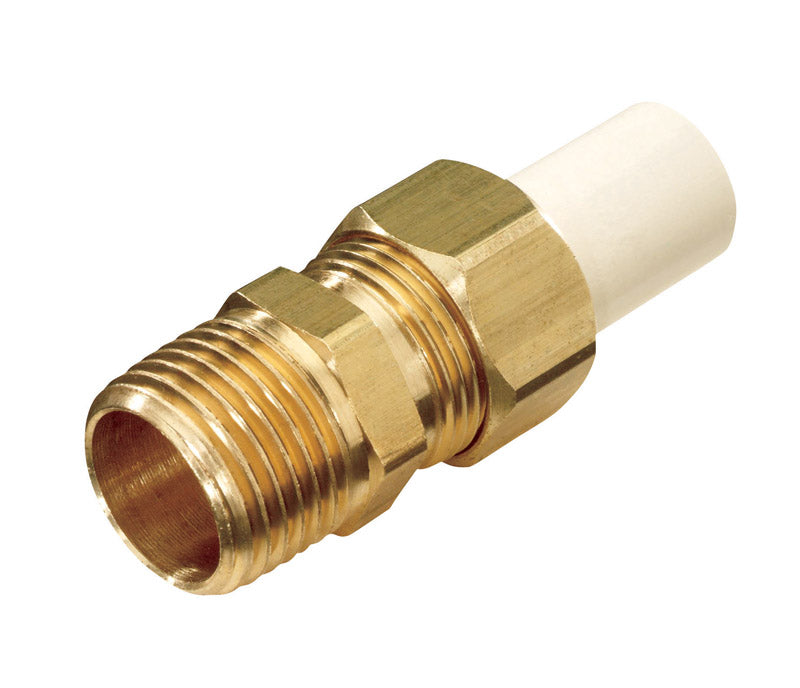 KING BROTHERS INDUSTRIES, KBI Schedule 40 1/2 in. MPT  T X 1/2 in. D Spigot  CPVC Transition Adapter