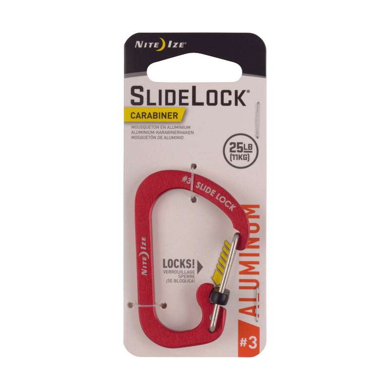 NITE IZE INC, KEYCHAIN SLDLOCK #3 RED (Pack of 6)