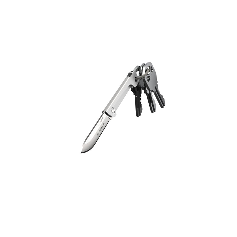 KEYSMART LLC, KEYSMART Stainless Steel Silver Mini Knife Key Ring (Pack of 6)