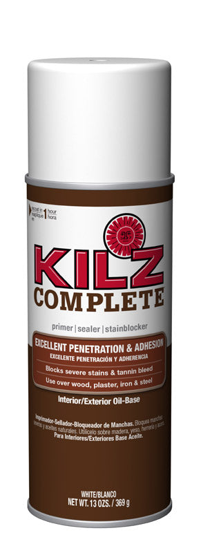 MASTERCHEM INDUSTRIES, KILZ  Complete  White  Flat  Oil-Based  Primer  13 oz. (Pack of 12)