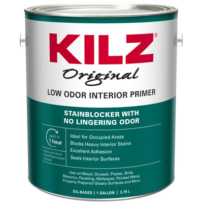 MASTERCHEM INDUSTRIES, KILZ Original White Flat Oil-Based Primer and Sealer 1 gal.