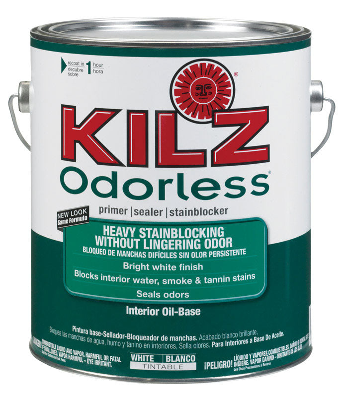 MASTERCHEM INDUSTRIES, KILZ Original White Flat Oil-Based Primer and Sealer 1 gal.