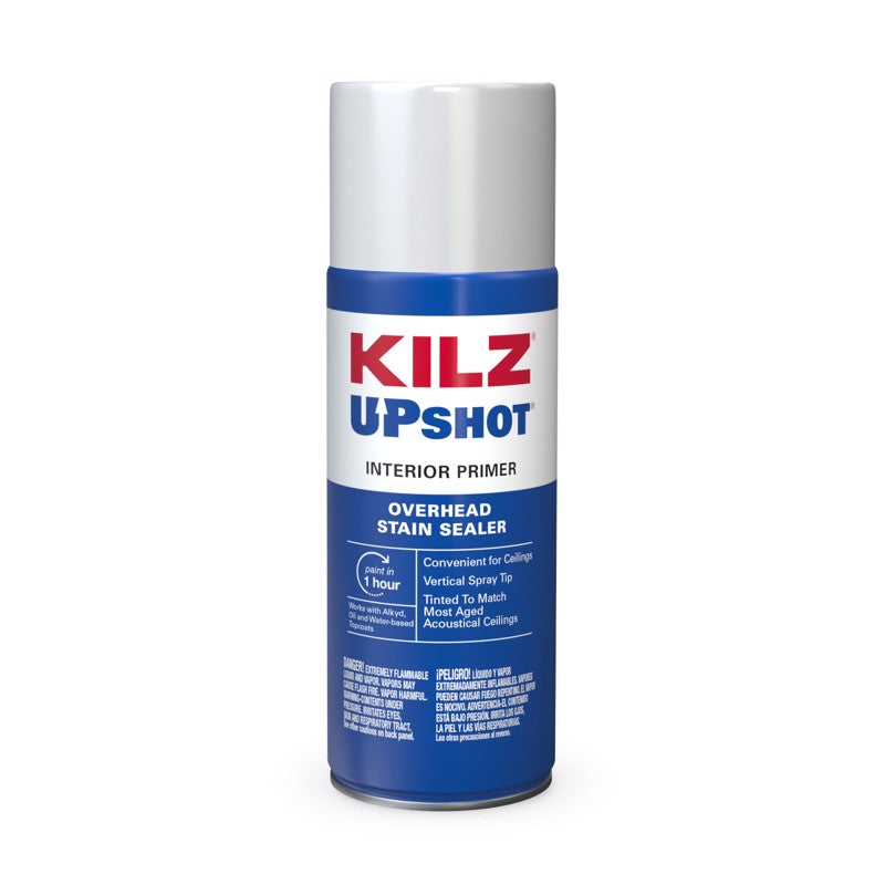 MASTERCHEM INDUSTRIES, KILZ Up Shot White Flat Oil-Based Primer and Sealer 10 oz. (Pack of 12)