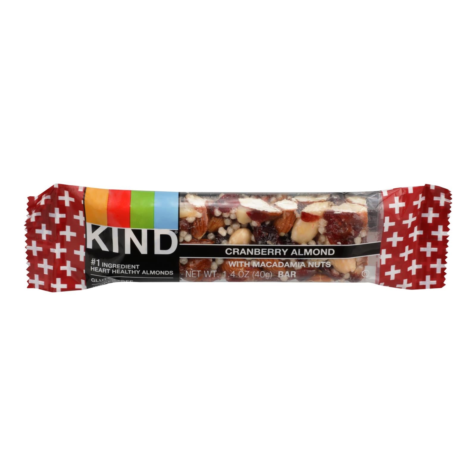 W H EDWARDS CO, KIND Plus Cranberry Almond Granola Bar 1.4 oz. Packet (Pack of 12)