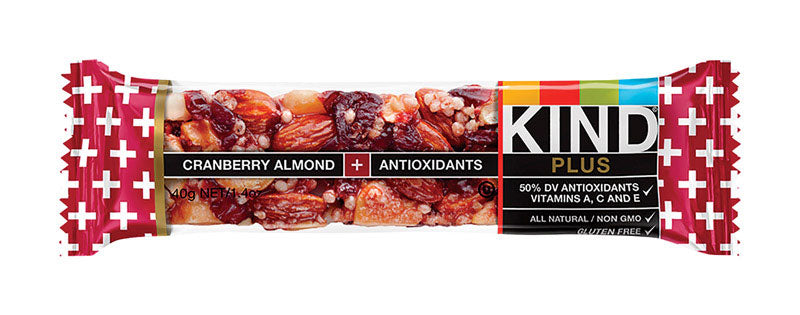 W H EDWARDS CO, KIND Plus Cranberry Almond Granola Bar 1.4 oz. Packet (Pack of 12)