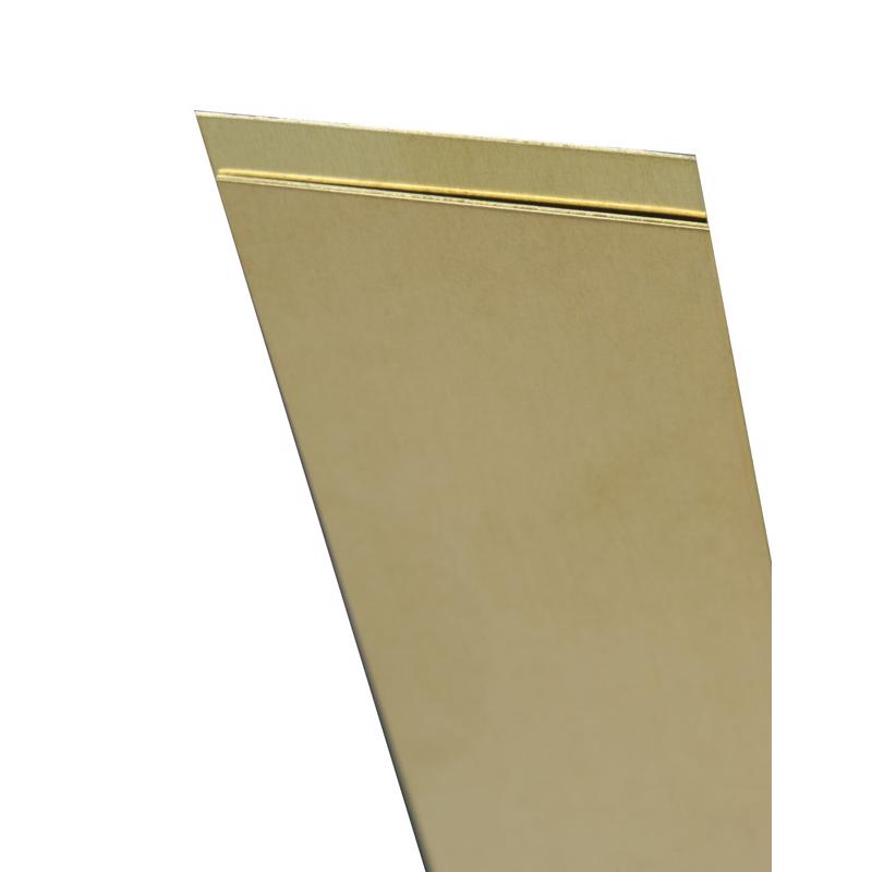 K&S, K&S 0.005 in. x 4 in. W x 10 in. L Brass Sheet Metal (Pack of 6)