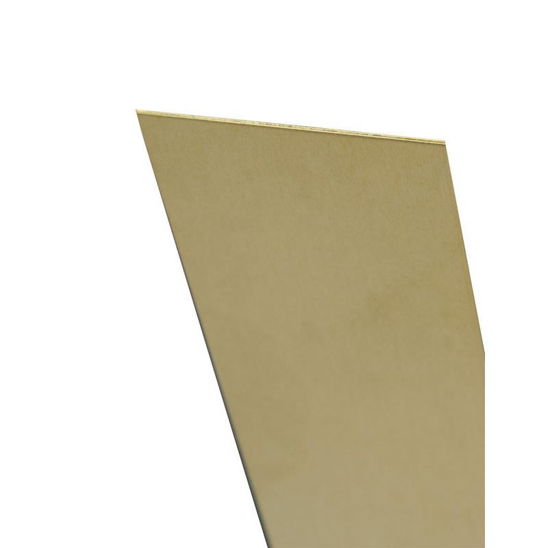 K&S, K&S 0.01 in. X 6 in. W X 12 in. L Mill Brass Plain Sheet Metal