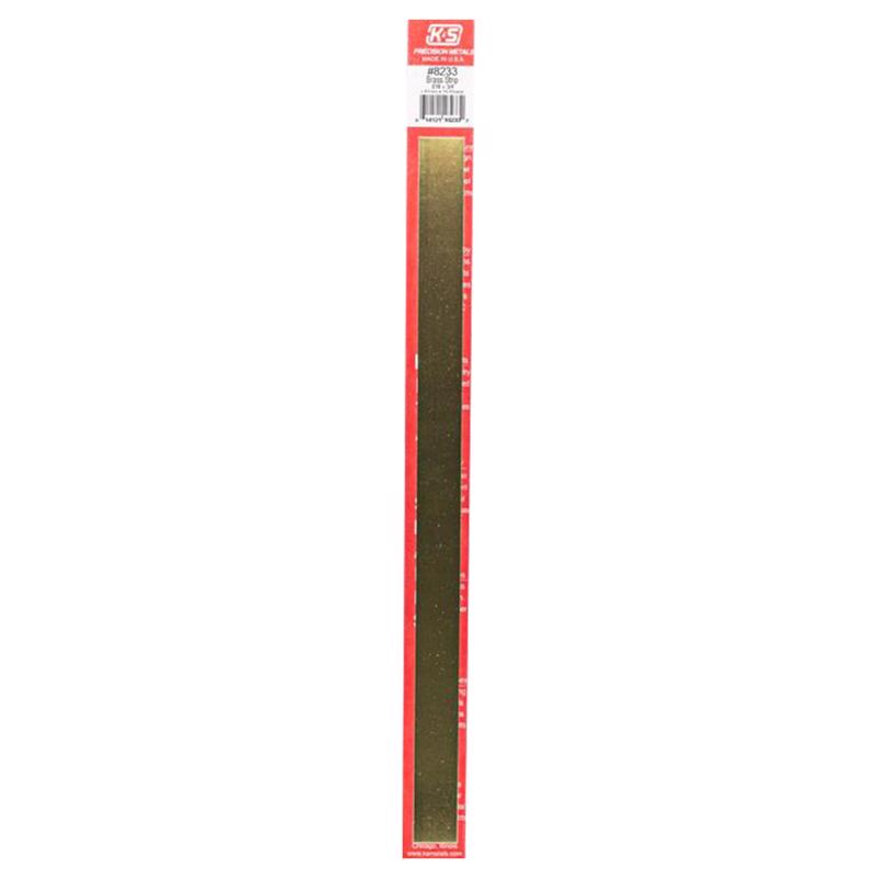 K&S, K&S 0.016 in. X 3/4 in. W X 12 in. L Mill Brass Metal Strip