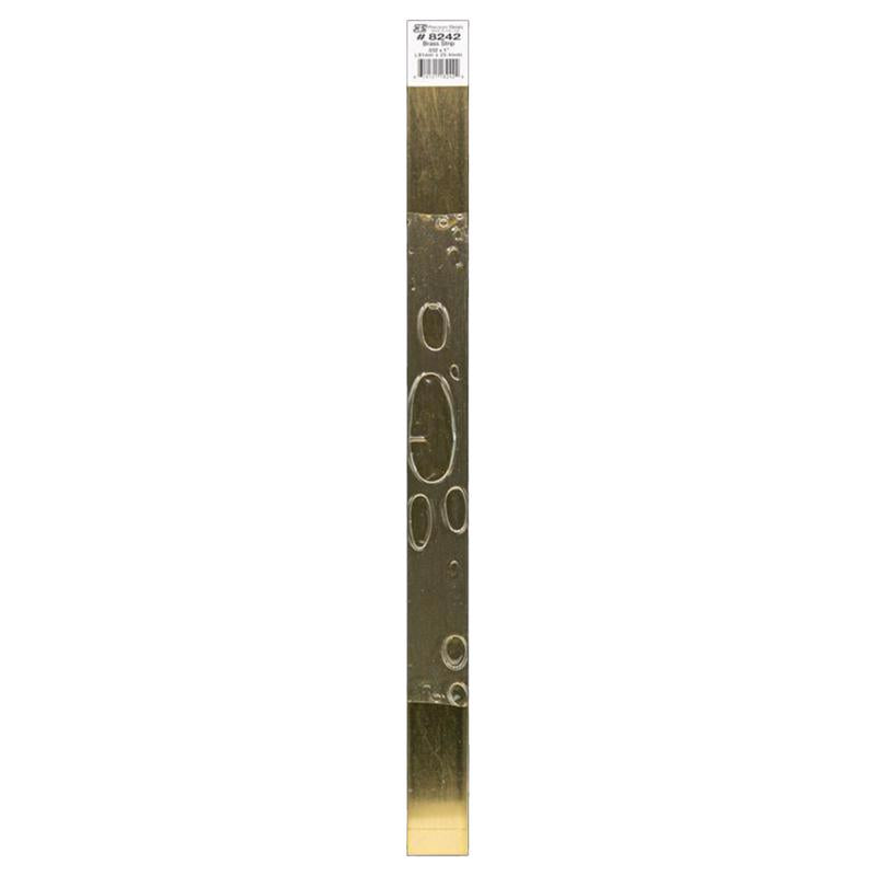 K&S, K&S 0.032 in. X 1 in. W X 12 in. L Mill Brass Metal Strip