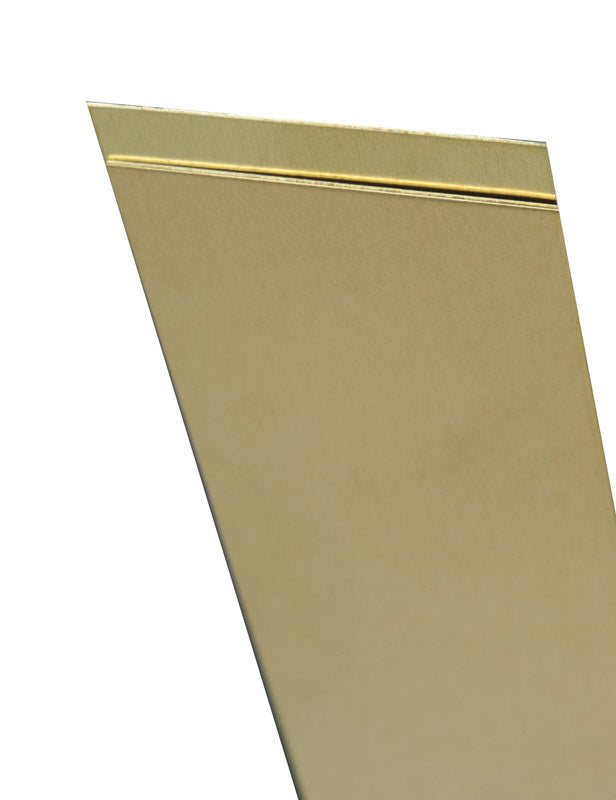 K&S, K&S 0.032 in. x 1/4 in. W x 36 in. L Brass Metal Strip (Pack of 5)